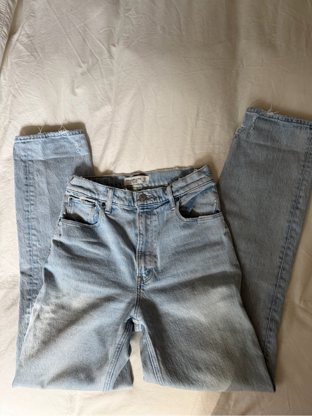 Abercrombie & Fitch Light Blue Straight Leg Jeans